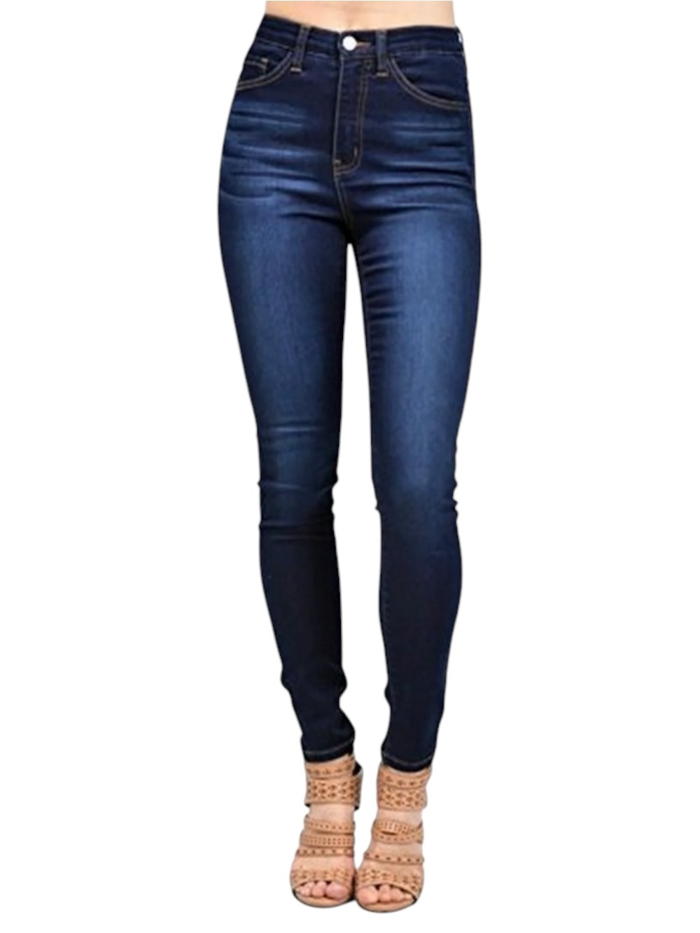 KanCan High Rise Skinny Jeans Dark Wash Stretch Denim 13/30 EUC - Picture 1 of 12